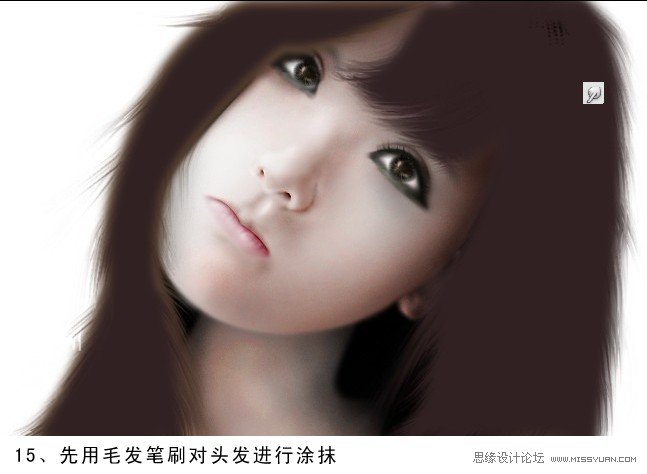 Photoshop绘制逼真可爱的美女教程,PS教程,图老师教程网