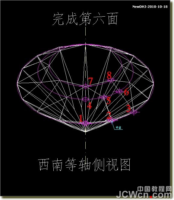 AutoCAD建模教程：绘制八心八箭的钻石,PS教程,图老师教程网