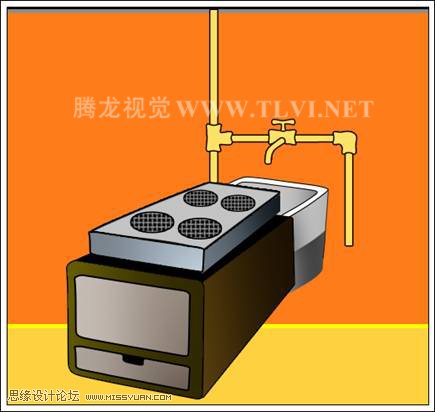 Photoshop设计商业厨具海报教程,PS教程,图老师教程网