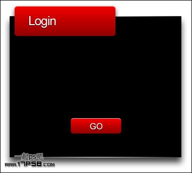 Photoshop设计制作红色网页登陆界面,PS教程,图老师教程网