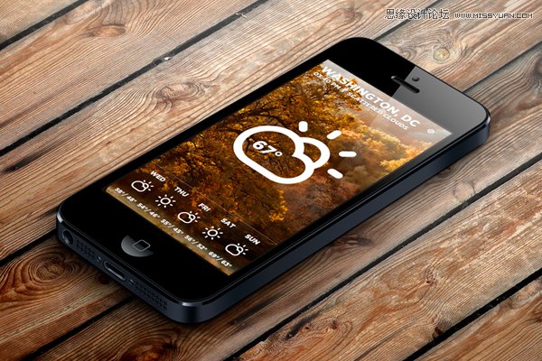 49款优秀的天气类APP界面设计欣赏,PS教程,图老师教程网