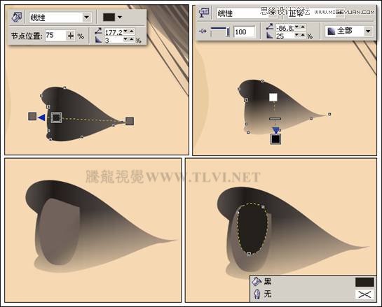 CorelDRAW绘制人物工笔画美女人物教程,PS教程,图老师教程网