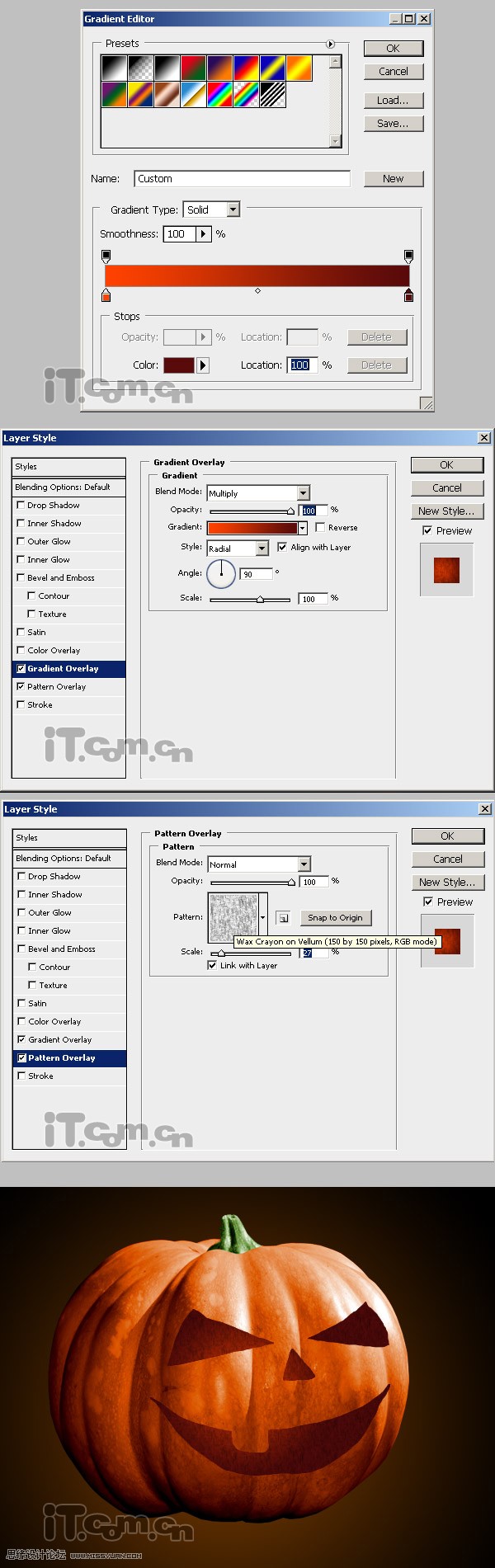 Photoshop制作可爱的万圣节南瓜灯,PS教程,图老师教程网