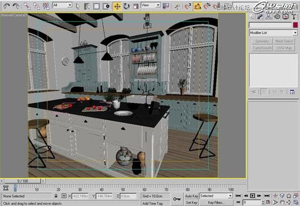 3ds Max打造西方开放式厨房局部场景,PS教程,图老师教程网