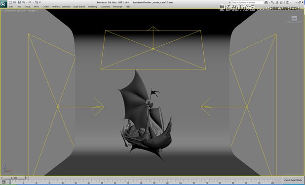 3DMAX制作在大海中航行的帆船,PS教程,图老师教程网