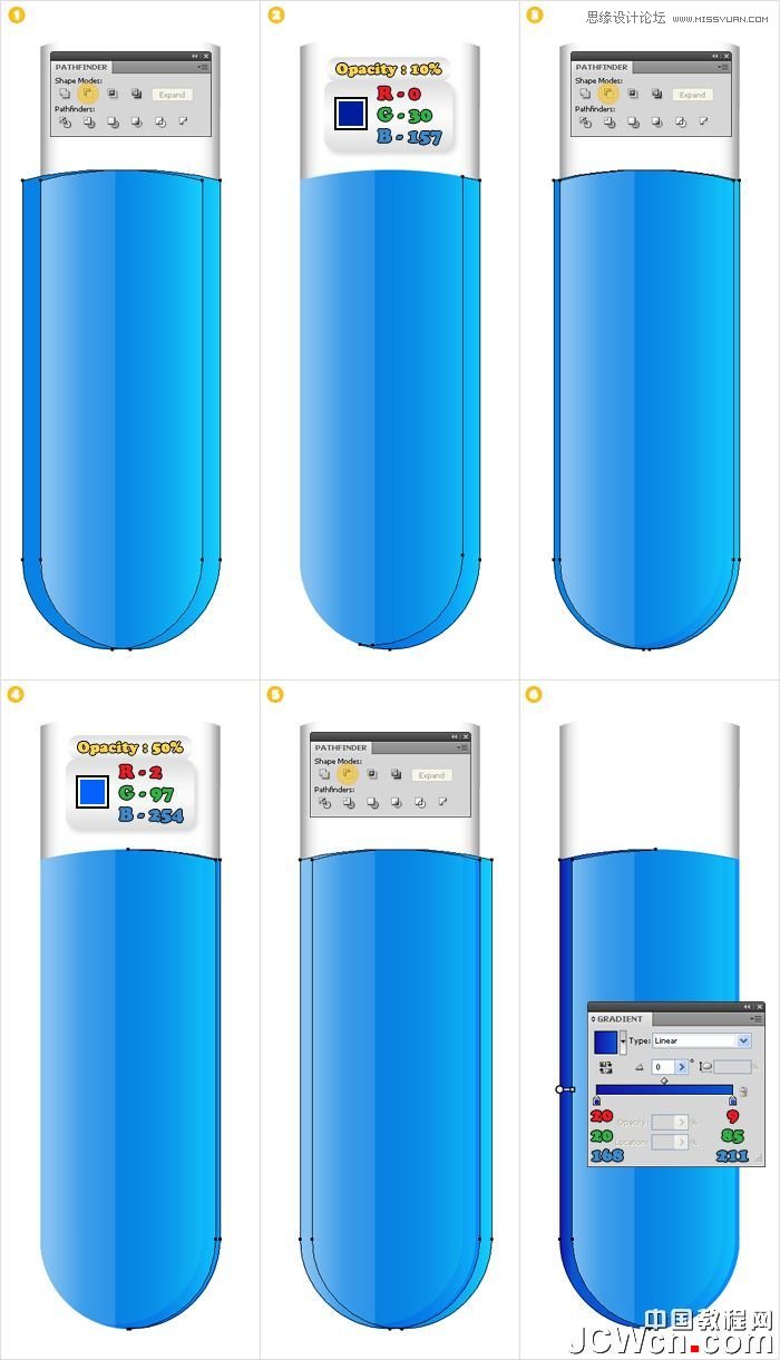 Illustrator制作蓝色苹果QuickTime标志,PS教程,图老师教程网