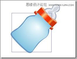 Flash绘画教程：绘图功能制作奶瓶标志,PS教程,图老师教程网