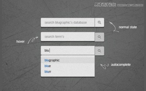 45个经典的免费搜索框设计PSD素材,PS教程,图老师教程网