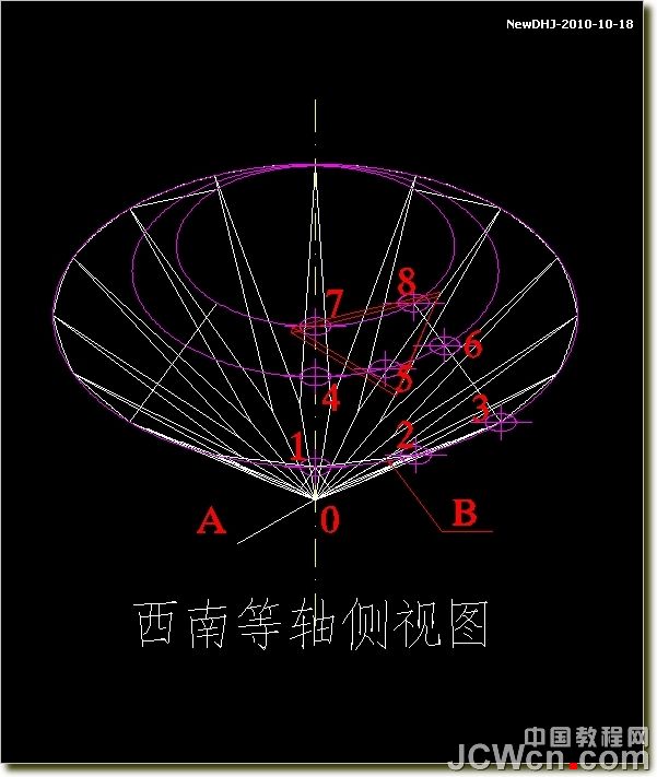 AutoCAD建模教程：绘制八心八箭的钻石,PS教程,图老师教程网