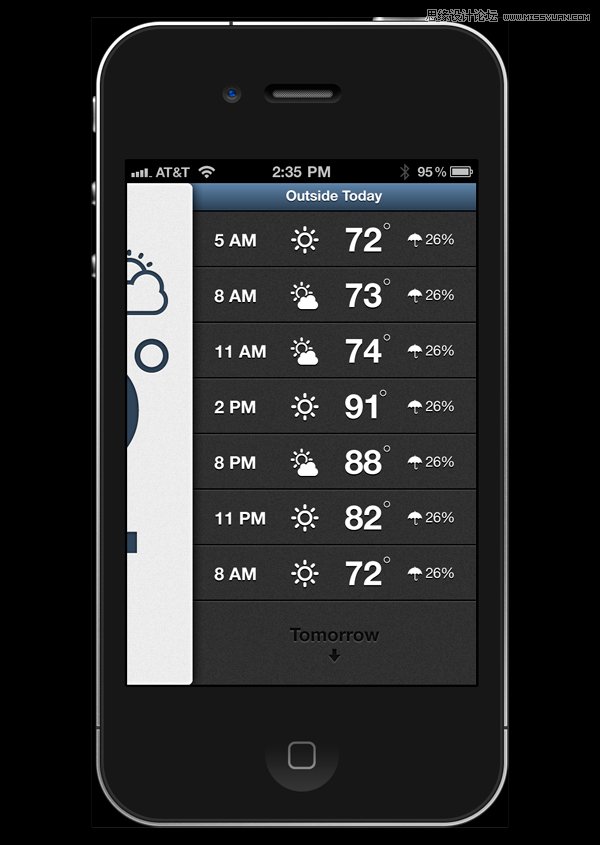 49款优秀的天气类APP界面设计欣赏,PS教程,图老师教程网