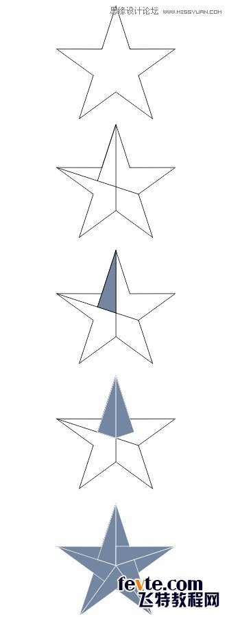 CorelDraw绘制唯美的图形和五角星教程,PS教程,图老师教程网