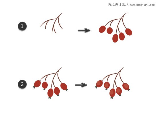 Illustrator绘制复古典雅风格的花朵花藤,PS教程,图老师教程网