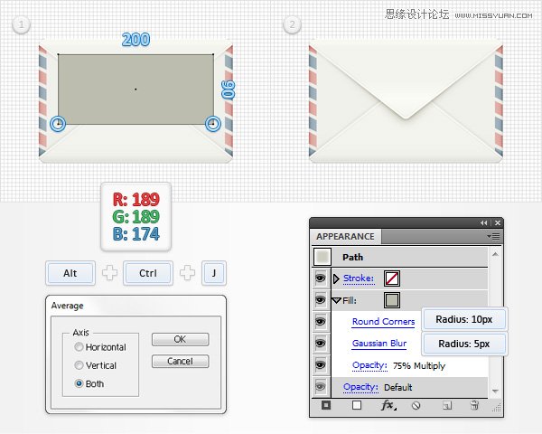 Illustrator绘制卡通风格的信封图标,PS教程,图老师教程网