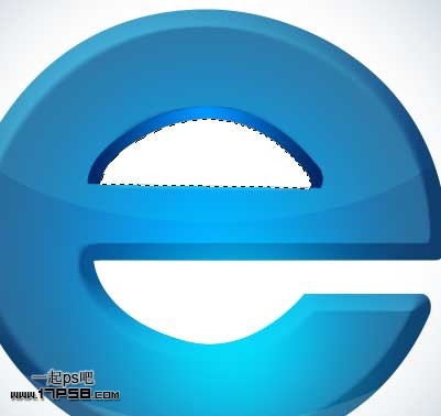 Photoshop绘制质感IE图标教程,PS教程,图老师教程网