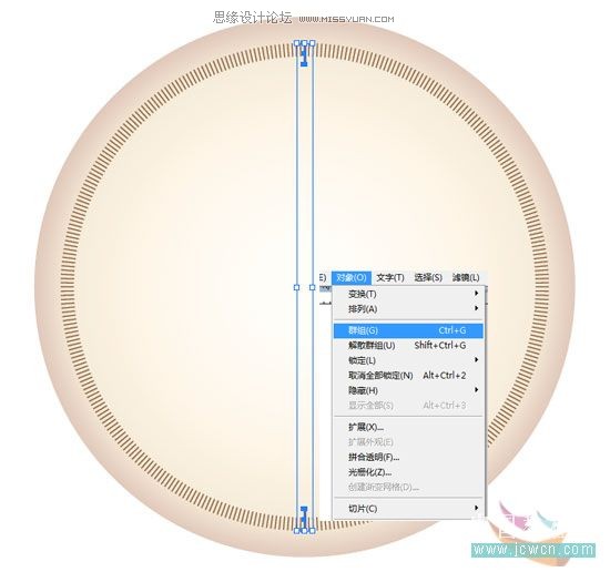 Illustrator简单绘制金色指南针,PS教程,图老师教程网