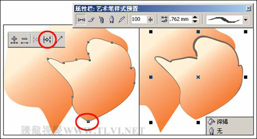 CorelDRAW绘制人物工笔画美女人物教程,PS教程,图老师教程网