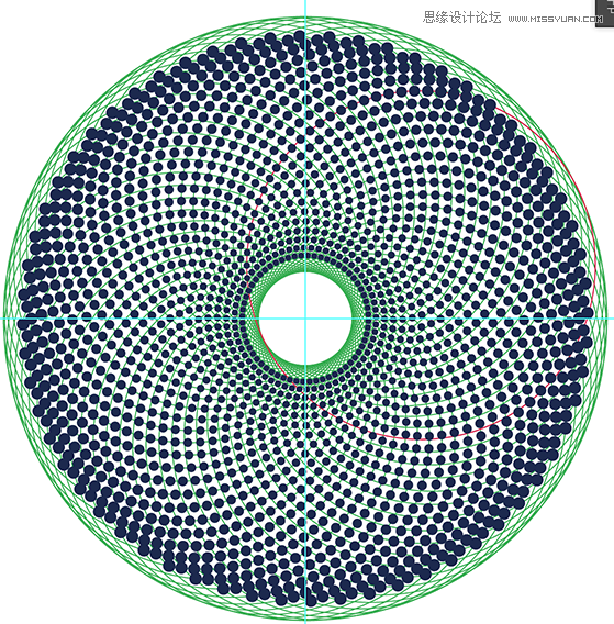 Illustrator绘制漂亮的螺旋圆点花纹图案,PS教程,图老师教程网
