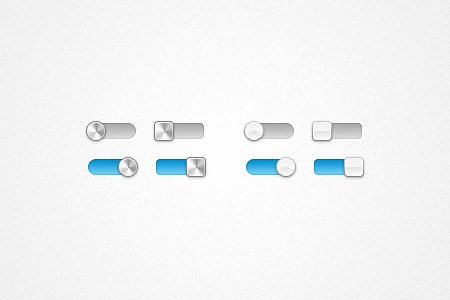 90个免费漂亮的切换开关按钮PSD素材,PS教程,图老师教程网