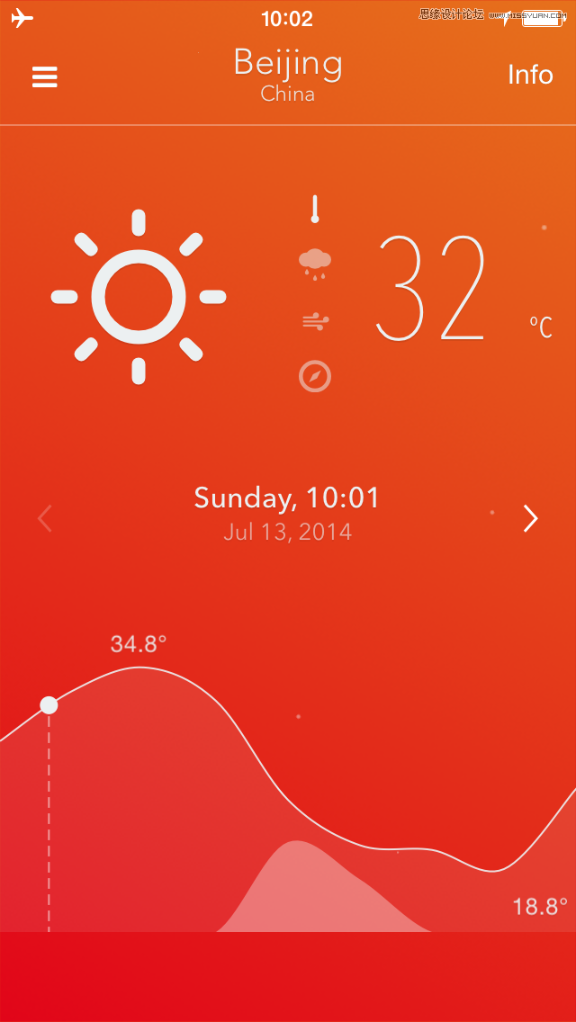 精选国外天气类苹果APP设计欣赏,PS教程,图老师教程网