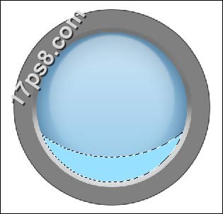 Photoshop绘制蓝色圆形网页按钮,PS教程,图老师教程网