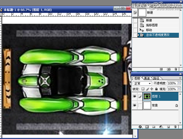 3ds Max制作绿色风格的跑跑卡丁车,PS教程,图老师教程网