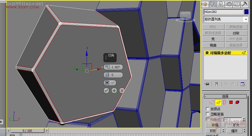 3DMAX详解六边形墙体外立面造型建模过程,PS教程,图老师教程网