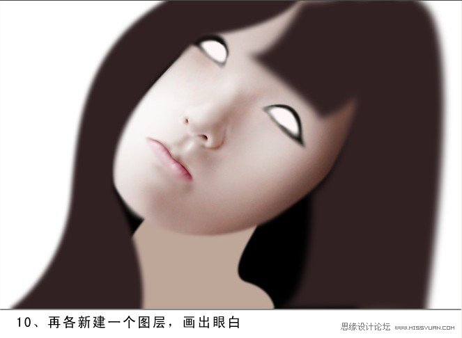 Photoshop绘制逼真可爱的美女教程,PS教程,图老师教程网