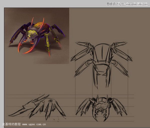 Photoshop概念设计教程之昆虫的绘制,PS教程,图老师教程网