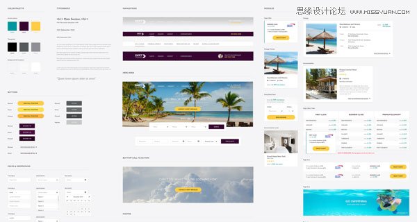 21款非常大气的网站UI设计风格指南,PS教程,图老师教程网