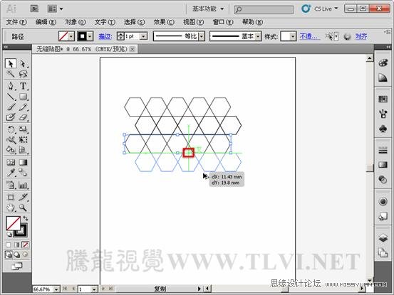 Illustrator基础教程：制作简单的无缝贴图,PS教程,图老师教程网