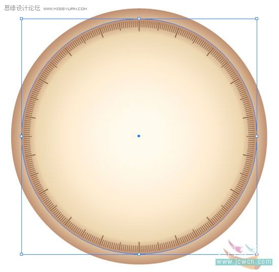 Illustrator简单绘制金色指南针,PS教程,图老师教程网