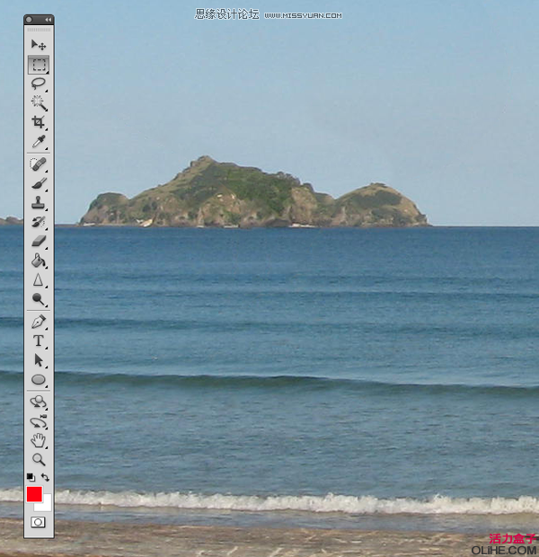 Photoshop CS5教程：使用内容识别填充功能去除杂物,PS教程,图老师教程网