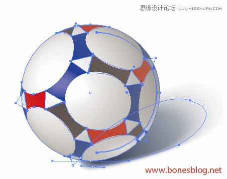 Illustrator绘制超酷的世界杯足球教程,PS教程,图老师教程网