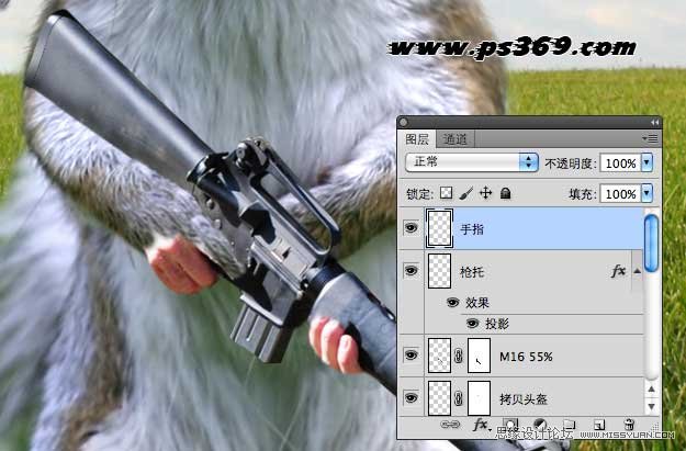 Photoshop创意合成战场上的松鼠教程,PS教程,图老师教程网