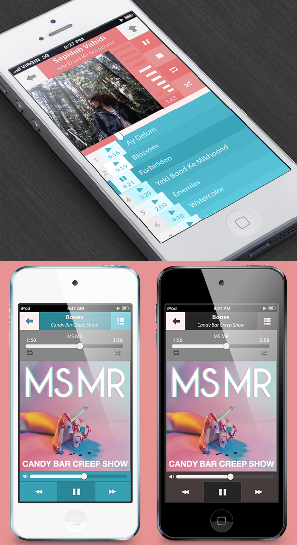 88个音乐APP的概念化界面设计欣赏,PS教程,图老师教程网