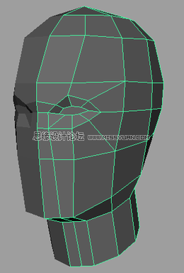 Maya建模教程：人头建模的详细教程,PS教程,图老师教程网