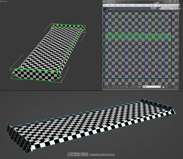 3ds Max演示硬表面模型UV进行展开的过程,PS教程,图老师教程网