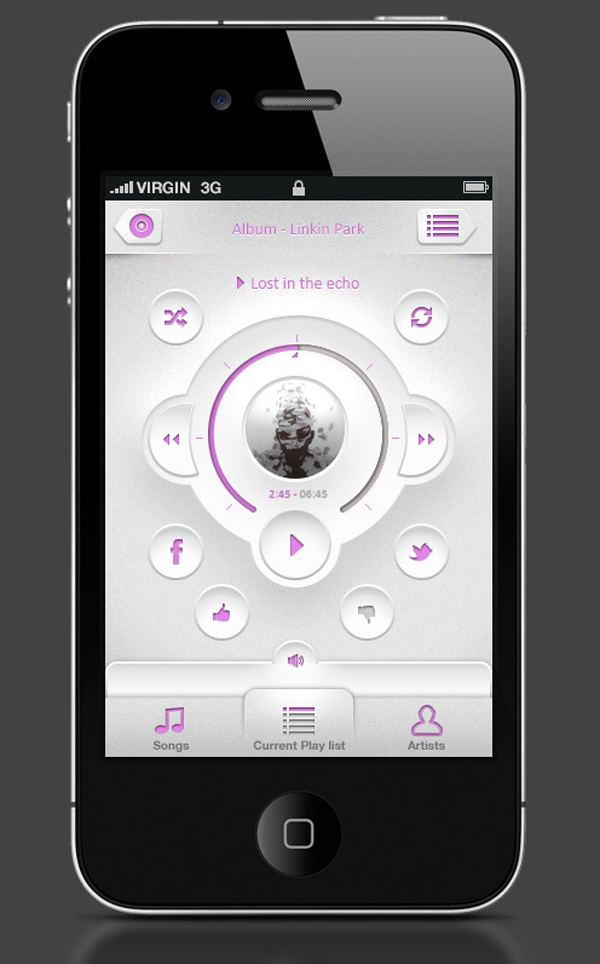 88个音乐APP的概念化界面设计欣赏,PS教程,图老师教程网