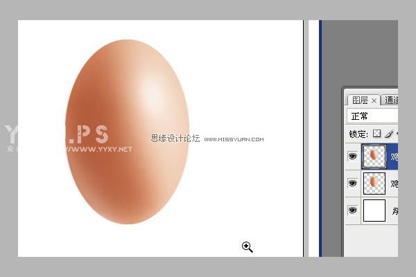 Photoshop详细绘制逼真可爱的鸡蛋,PS教程,图老师教程网