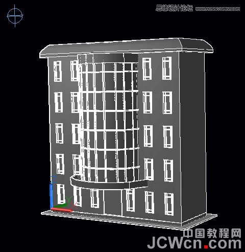 AutoCAD 2011教程：曲面命令创建楼房,PS教程,图老师教程网