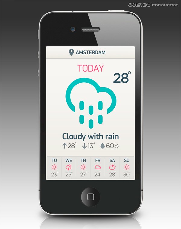 49款优秀的天气类APP界面设计欣赏,PS教程,图老师教程网