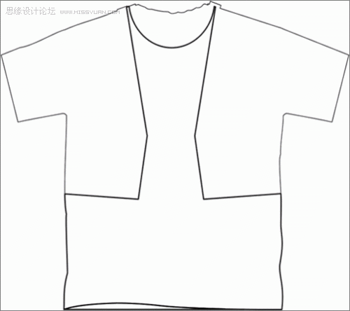 用CorelDraw在T恤框架中设计服装效果图,PS教程,图老师教程网