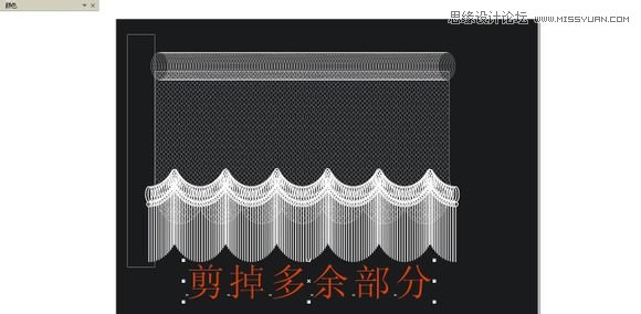 CorelDraw使用调和工具和变形工具画窗帘,PS教程,图老师教程网