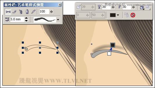 CorelDRAW绘制人物工笔画美女人物教程,PS教程,图老师教程网