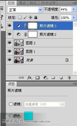 Photoshop调出人物质感的冷色调,PS教程,图老师教程网