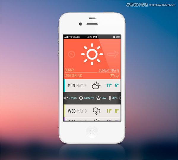 49款优秀的天气类APP界面设计欣赏,PS教程,图老师教程网