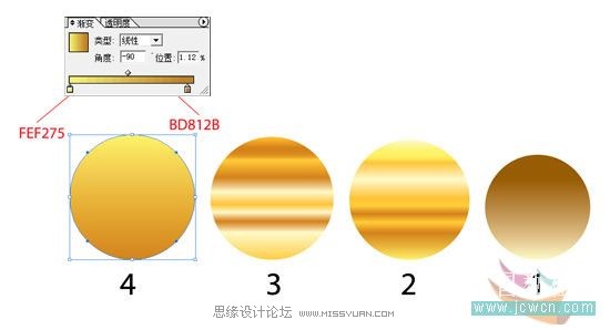 Illustrator简单绘制金色指南针,PS教程,图老师教程网