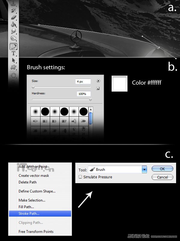 Photoshop合成黑夜中公路上行驶的汽车,PS教程,图老师教程网