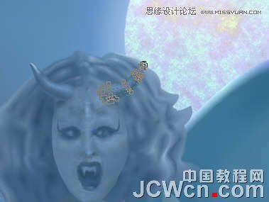 CorelDRAW巧用网格工具绘制恶魔谷插画,PS教程,图老师教程网