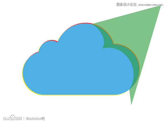 Illustrator绘制立体效果的白云云彩,PS教程,图老师教程网